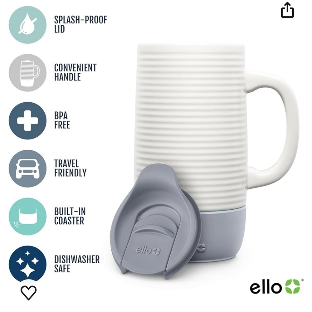 Ello Jane 18oz Ceramic Travel Mug - Picture 6 of 7